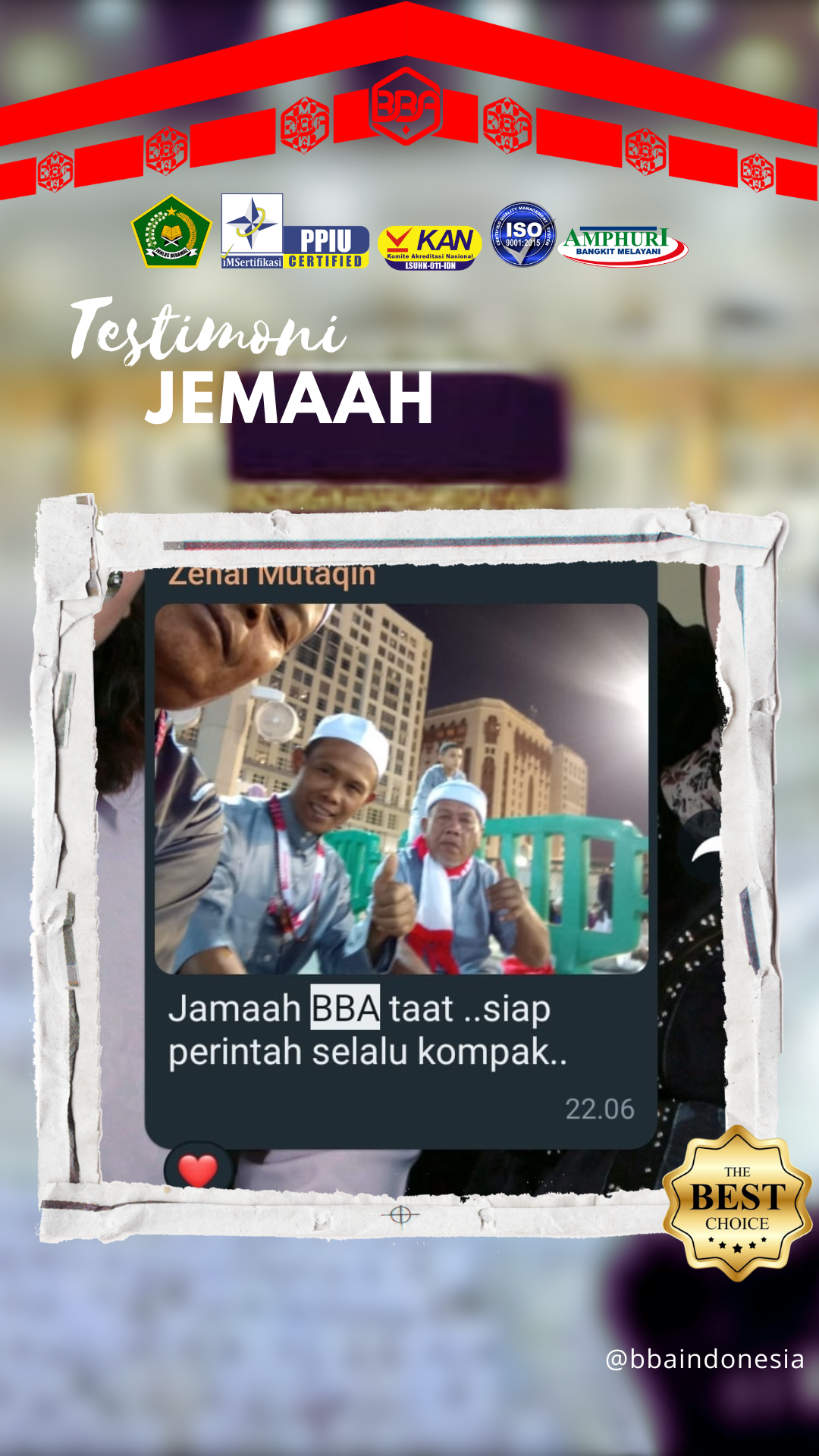 Testimoni Jamaah