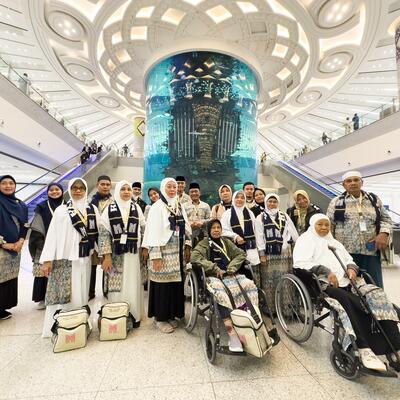Jamaah Umroh Hadiyya di Jeddah Airport (Desember 2023)