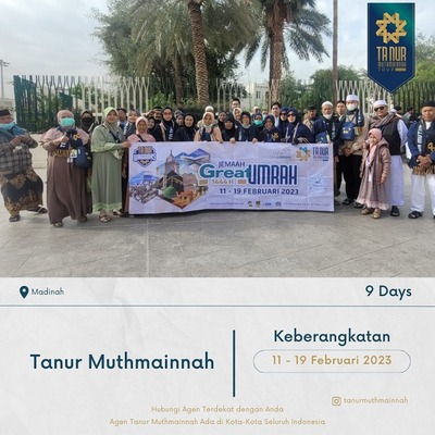 Madinah | Jamaah Tanur Muthmainnah Keberangkatan 11 - 19 Februari 2023