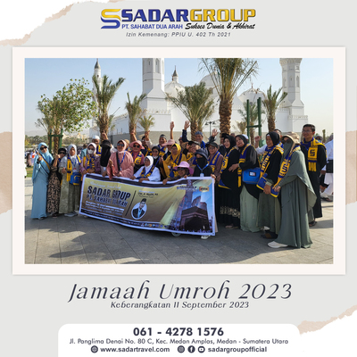 Rombongan Jamaah Umroh 11 September 2023 PT. SAHABAT DUA ARAH ( SADAR GROUP ) 