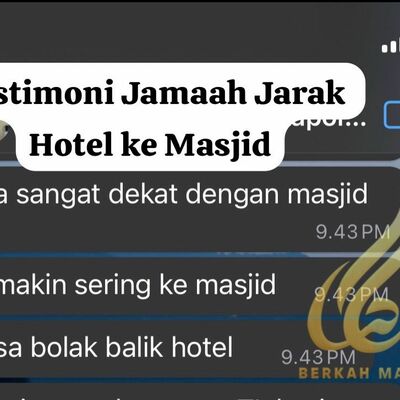 Jarak Hotel ke Masjid