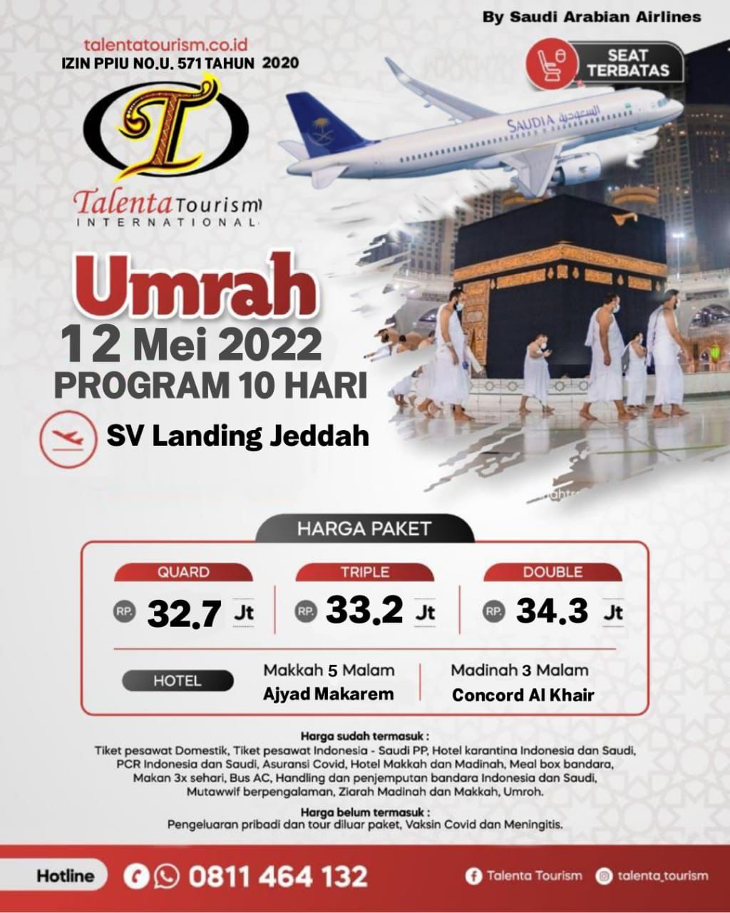 Paket Umroh Syawal 2022 10 Hari