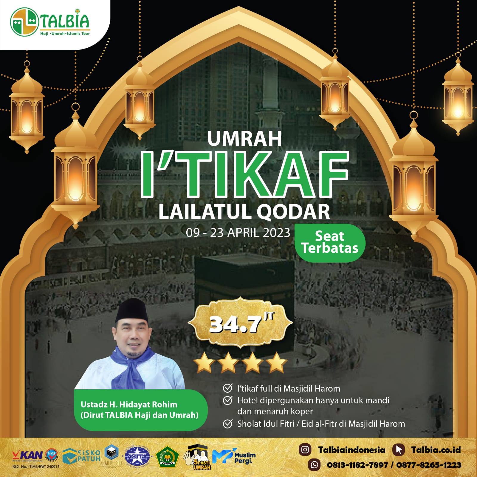 Umroh Lailatul Qadr I'tikaf (10 Hari terakhir)