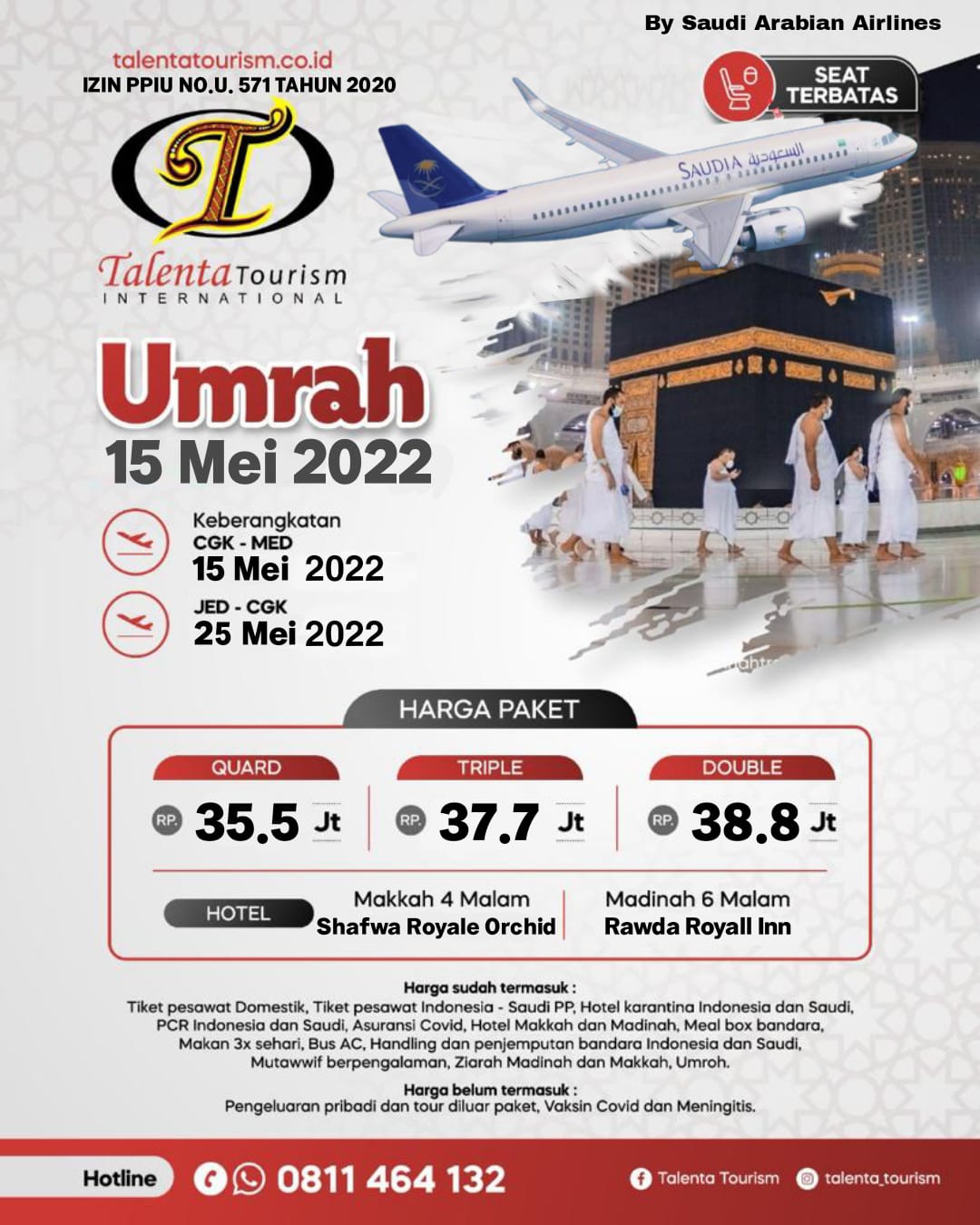 Paket Umroh Syawal 2022 11 Hari