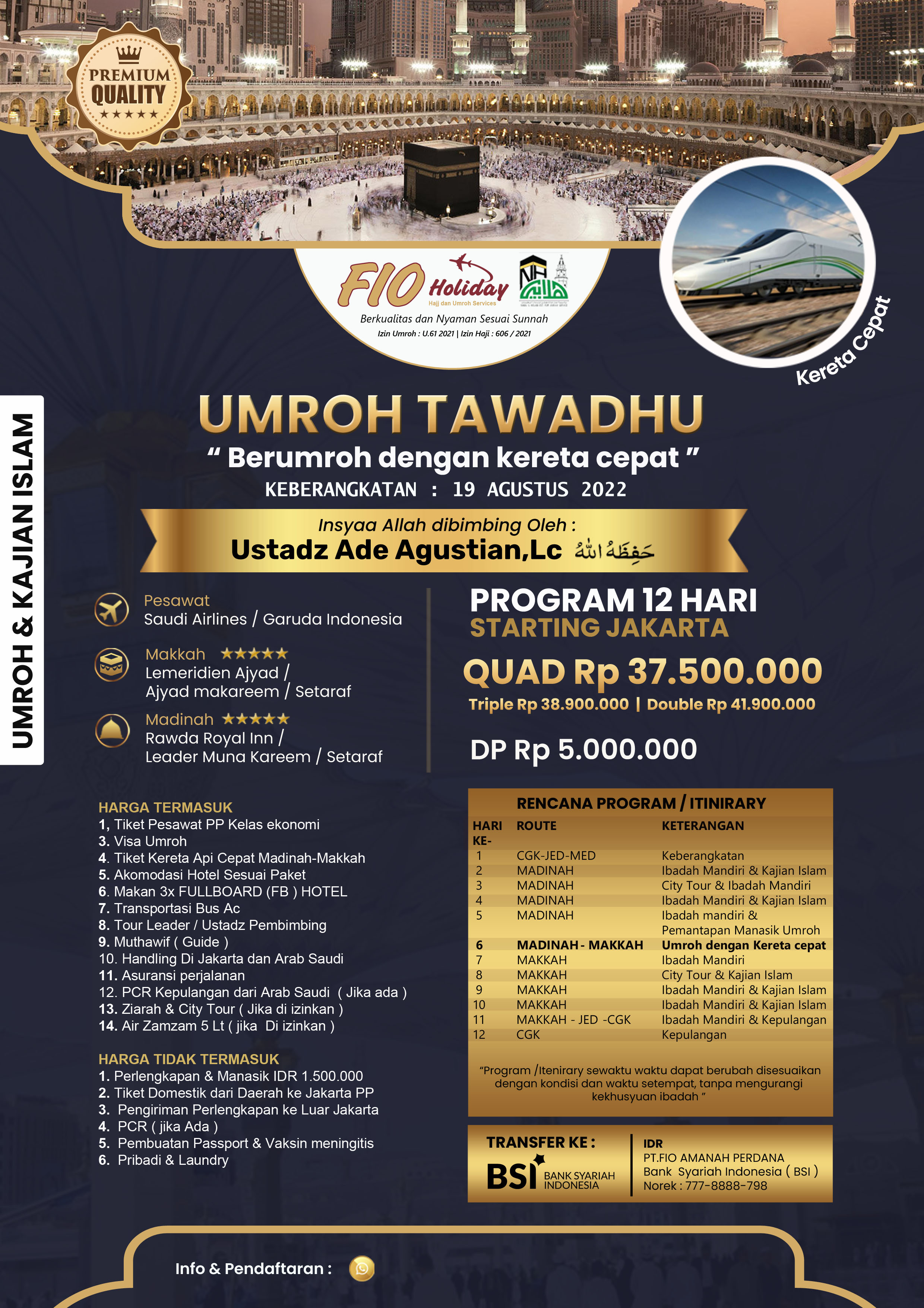 doa-ketika-sampai-di-Mina, Haji Plus Umrah