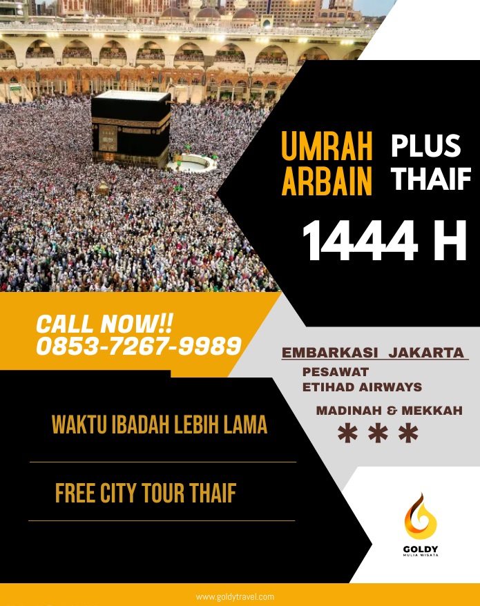 UMROH ARBAIN 17 HARI BY ETIHAD AIRWAYS