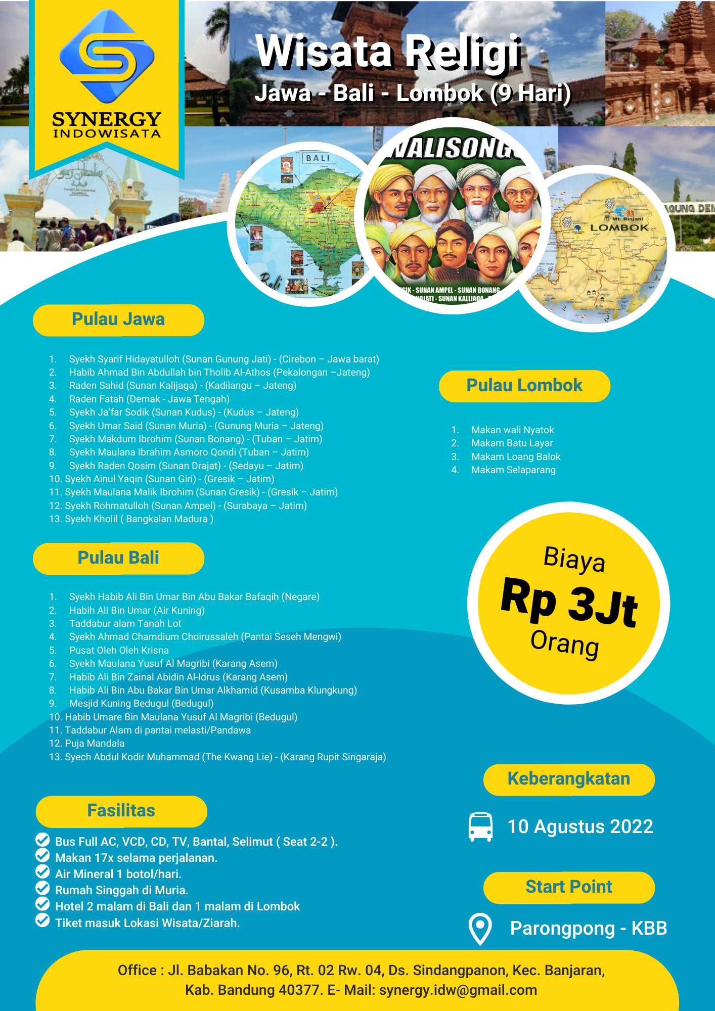 Wisata Religi, Walisongo, Wali Pitu, Jawa Bali - SYNERGY INDOWISATA