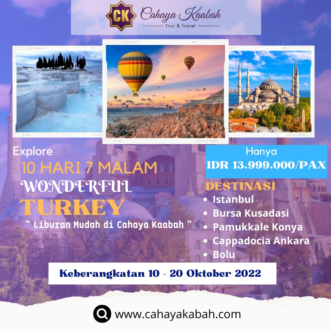 🇹🇷 WONDERFUL TURKEY 10 HARI 7 MALAM 🇹🇷