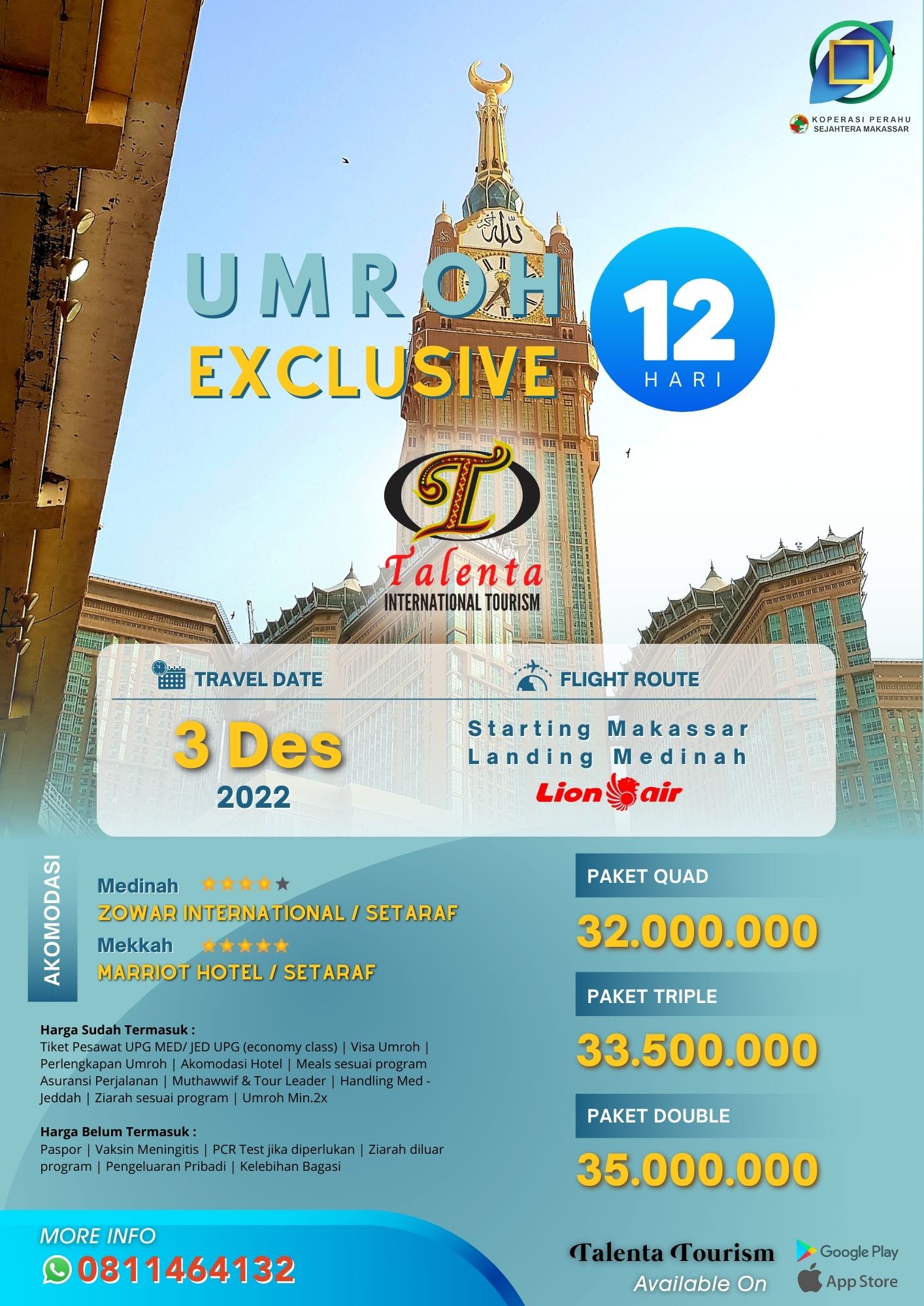 Umroh Exclusive - 3 Desember by Lion Air