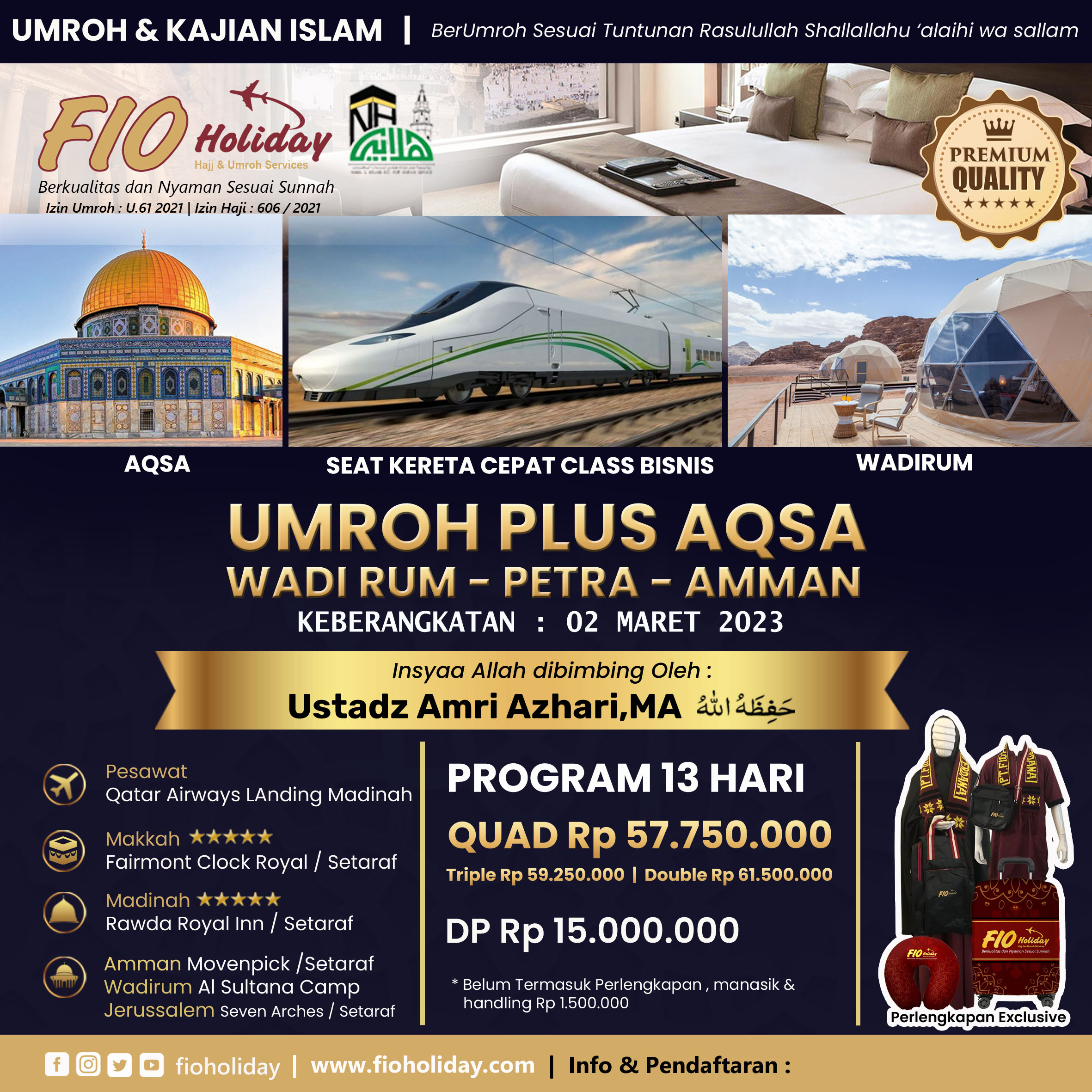 Paket Umroh Aqso 2023