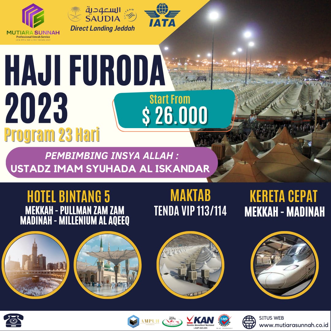 Haji Furoda Mutiara Sunnah Travel 7913