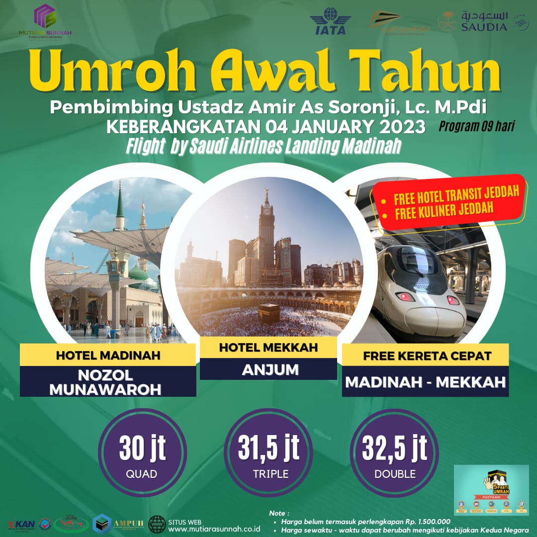 UMROH AWAL TAHUN 04 JANUARI 2023