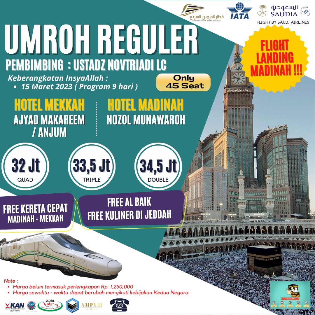 UMROH REGULER 15 MARET 2023