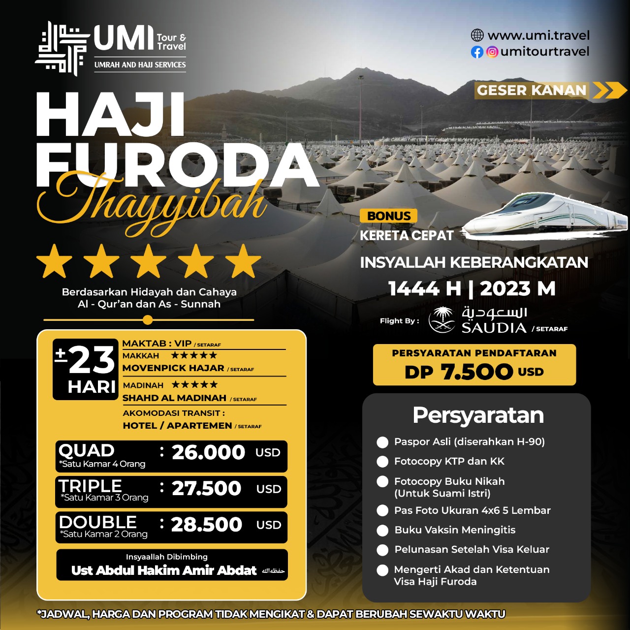 HAJI FURODA 2023 UMI Tour & Travel