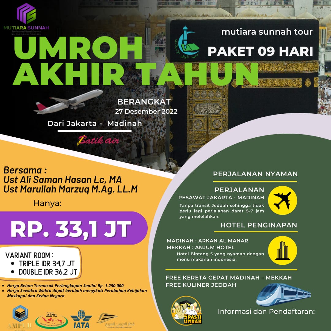 UMROH REGULER 27 DESEMBER