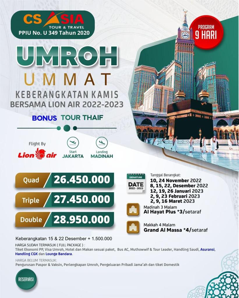 UMROH UMMAT 9 MARET 2023