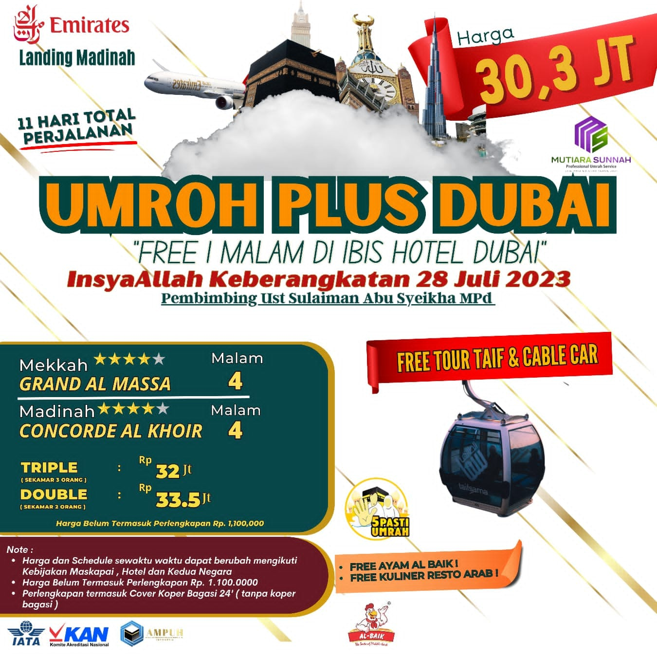 UMROH PLUS CITY TOUR DUBAI 28 JULI