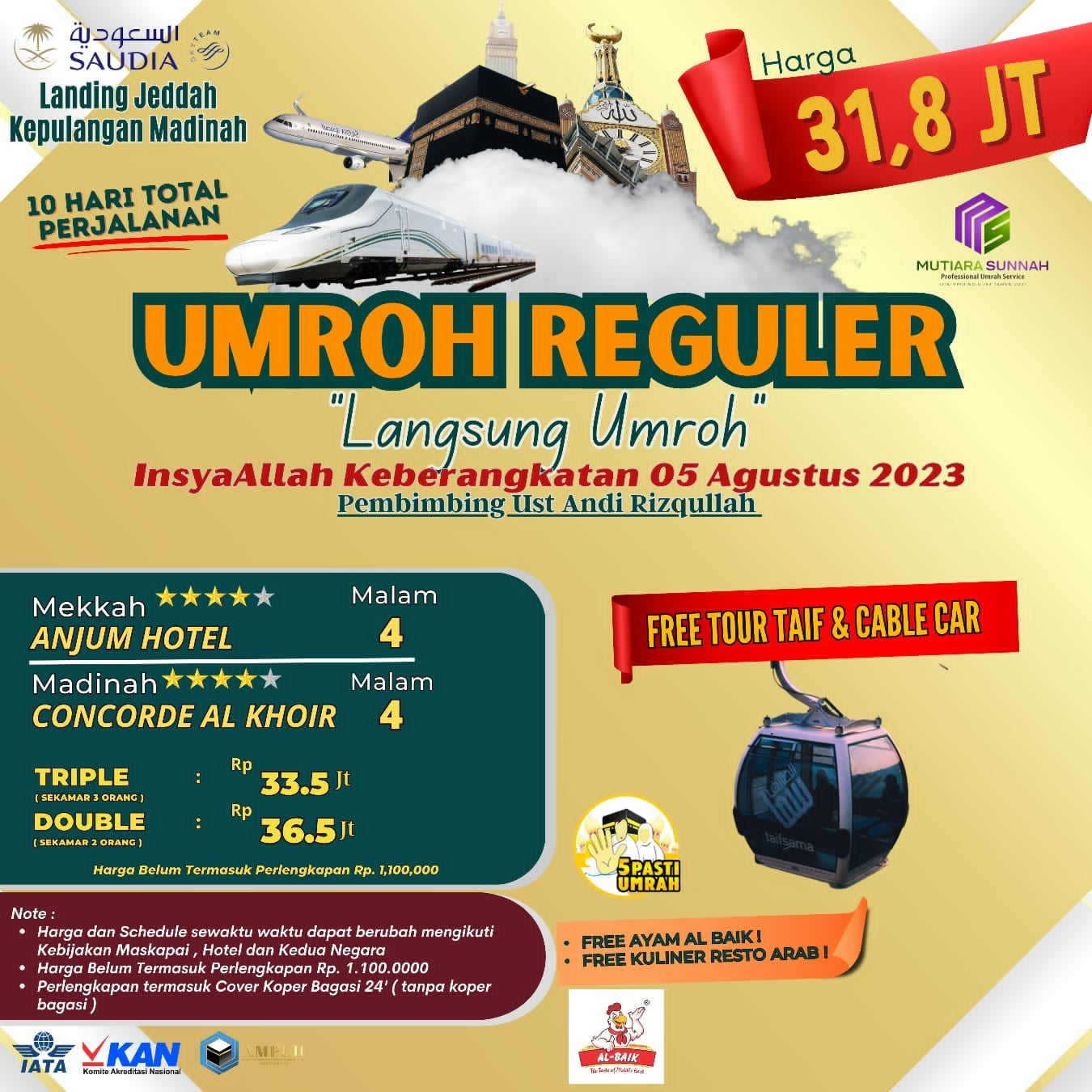 UMROH REGULER 05 AGUSTUS