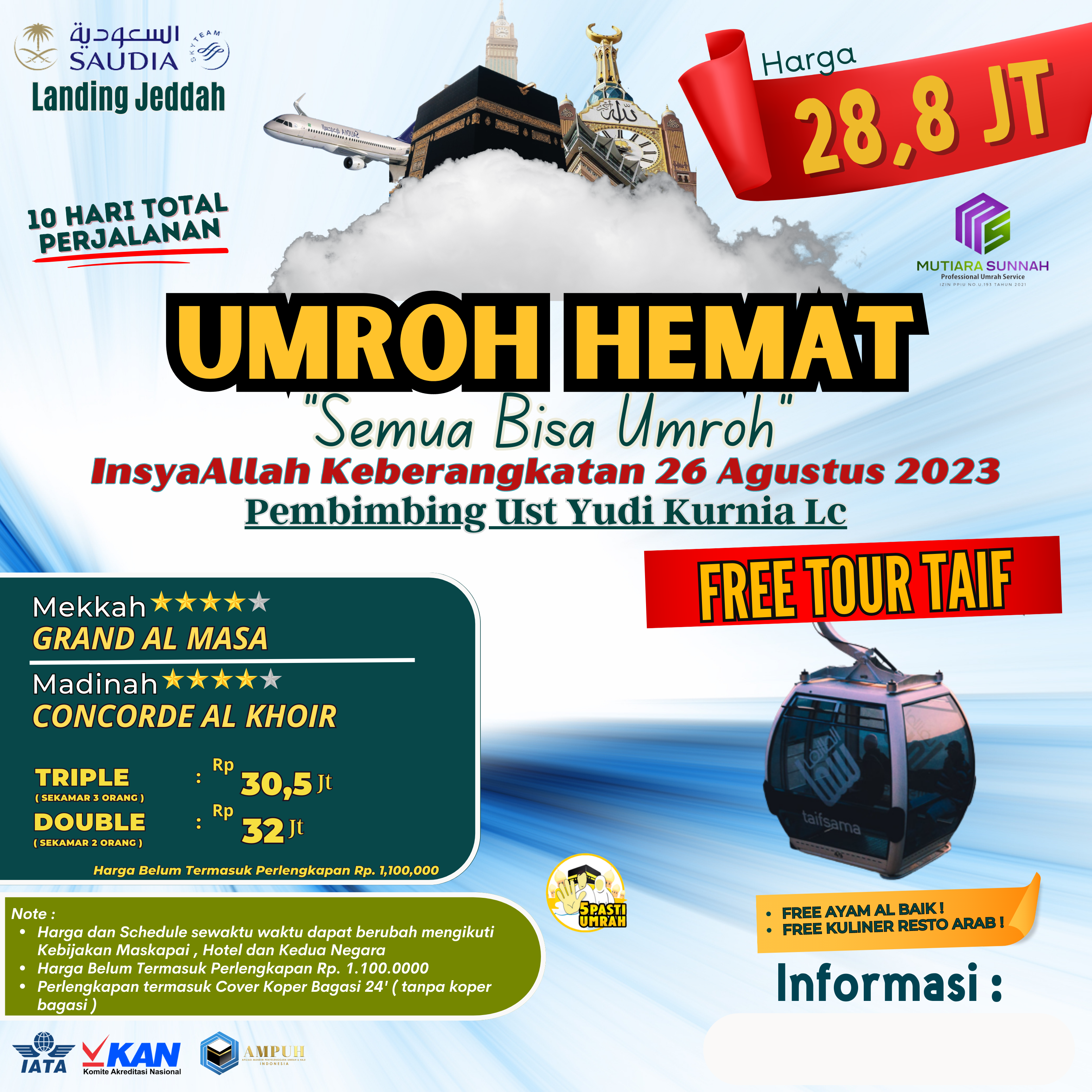 UMROH HEMAT 26 AGUSTUS