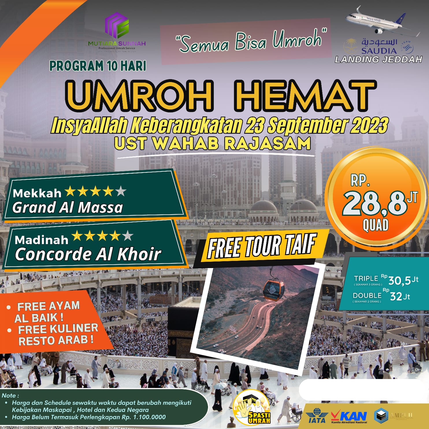 UMROH  HEMAT 23 SEPTEMBER 2023