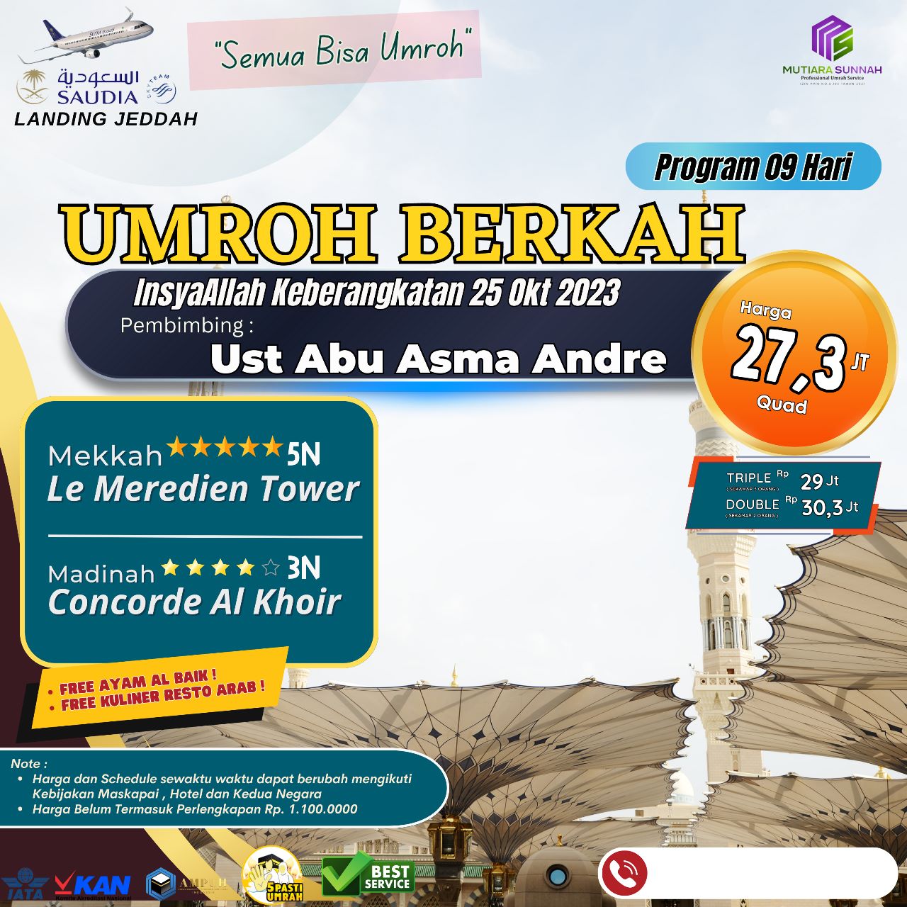 UMROH BERKAH 25 OKTOBER 2023