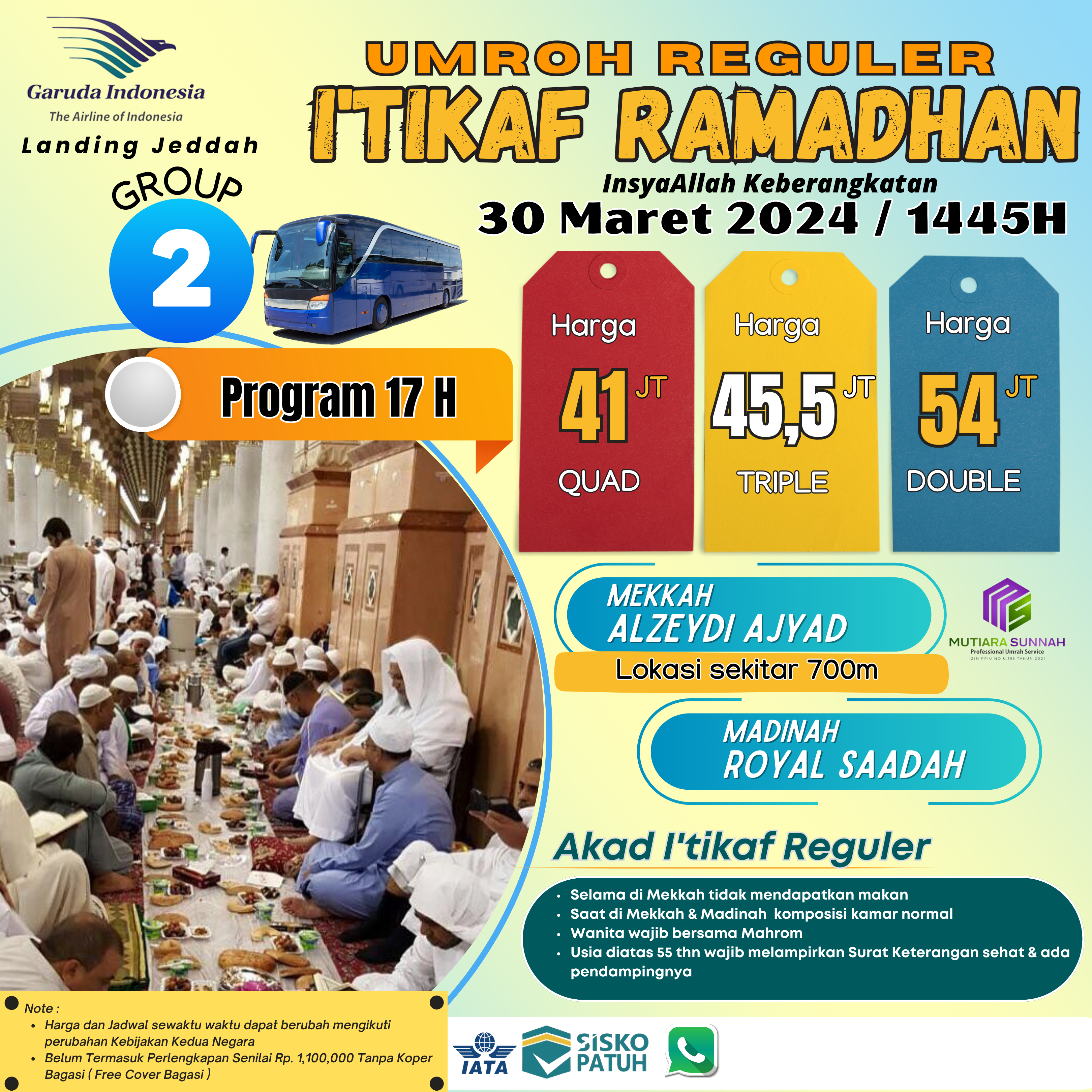 UMROH GROUP 2 ITIKAF REGULER 30 MAR 2024