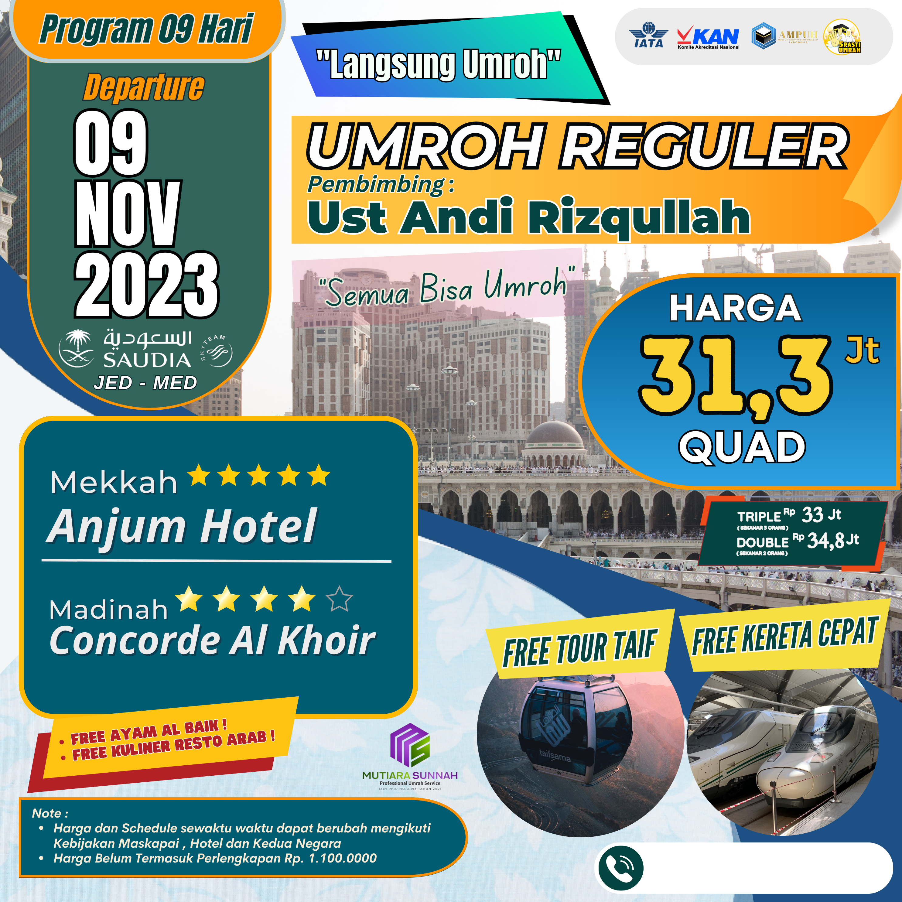 UMROH REGULER 09 NOV 2023