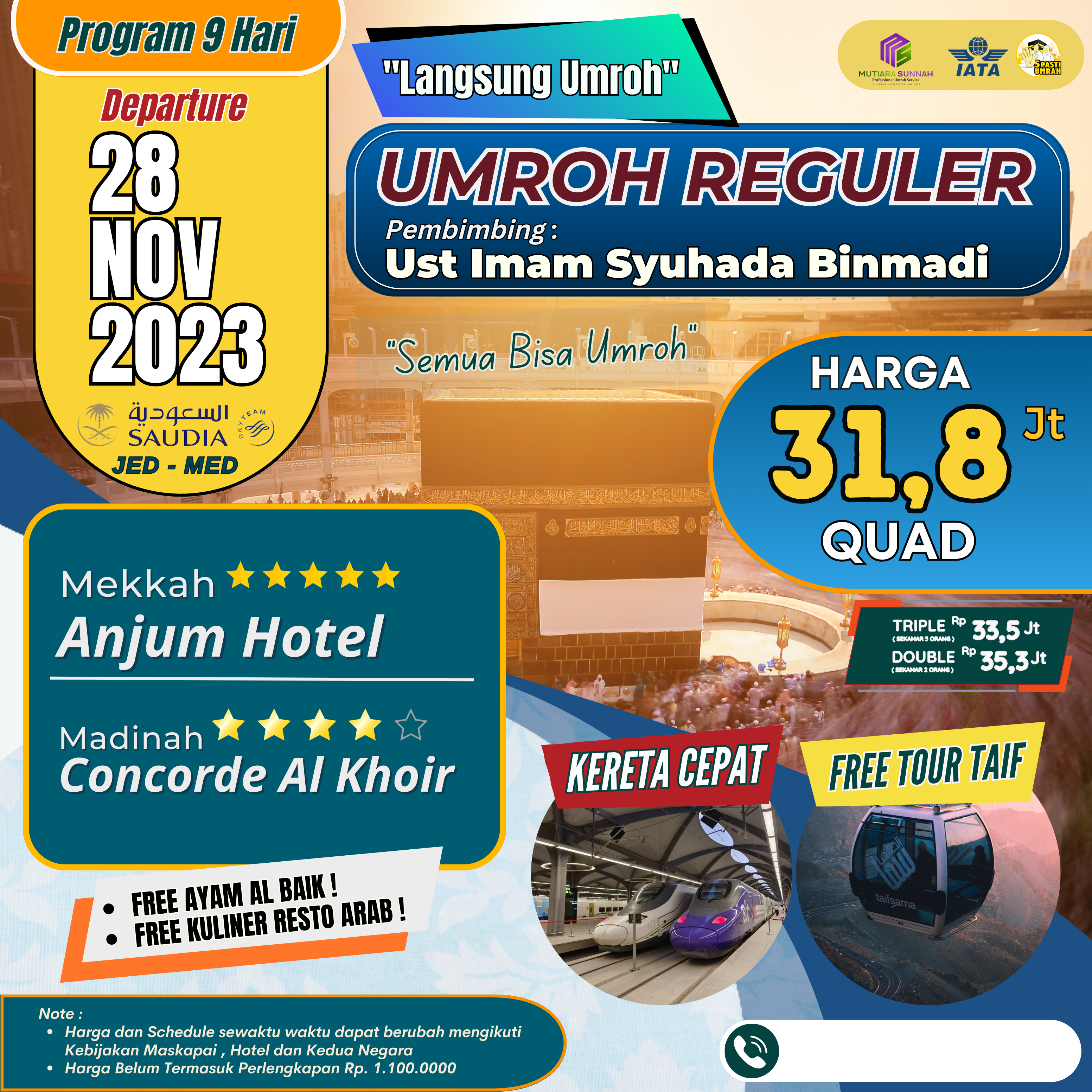 UMROH REGULER 28 NOV 2023