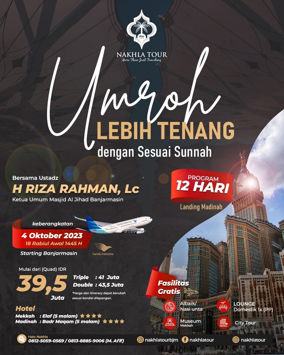 UMROH ROBIUL AWAL START BANJARMASIN 04 OKT 23