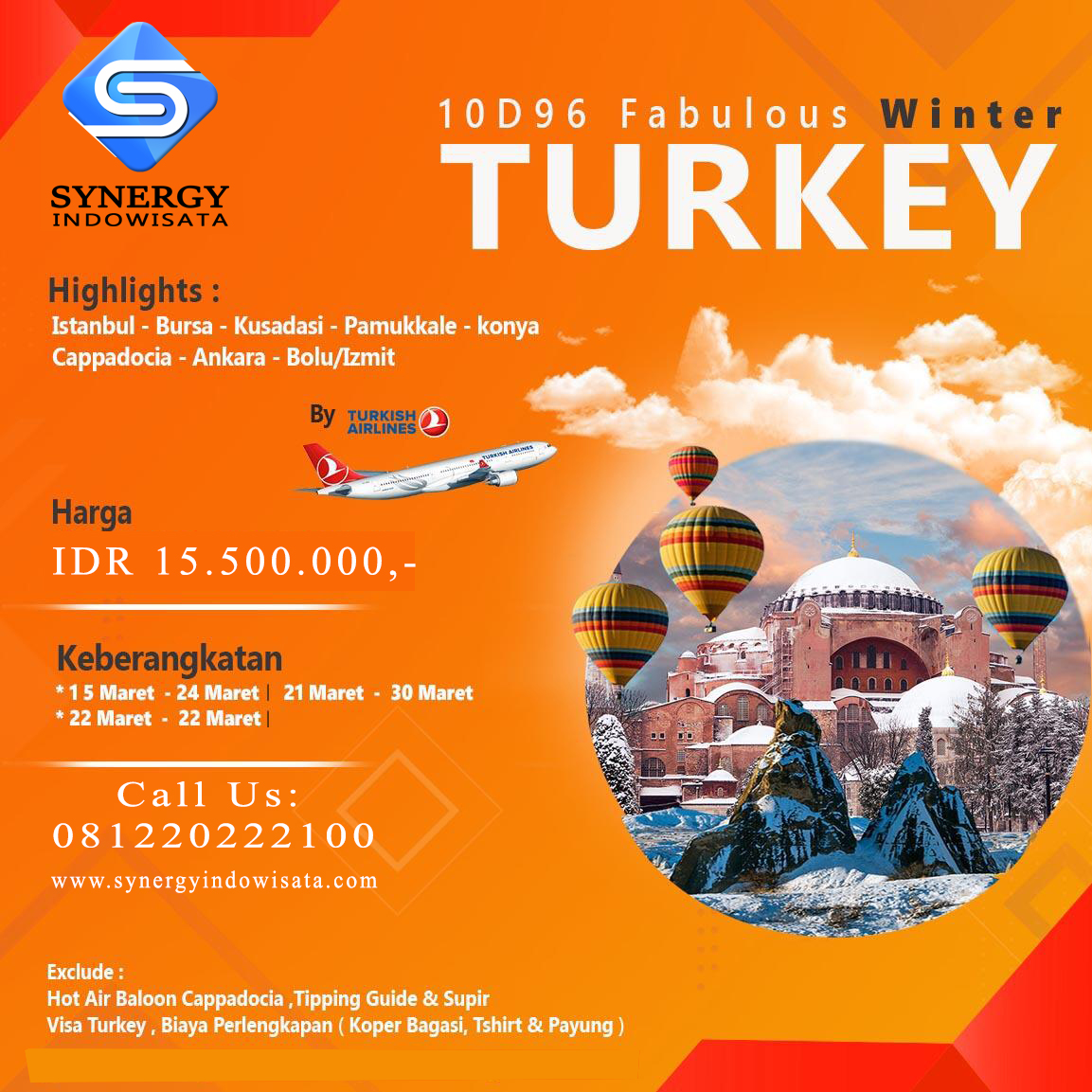 Fabulous Winter Turkey 10D9N