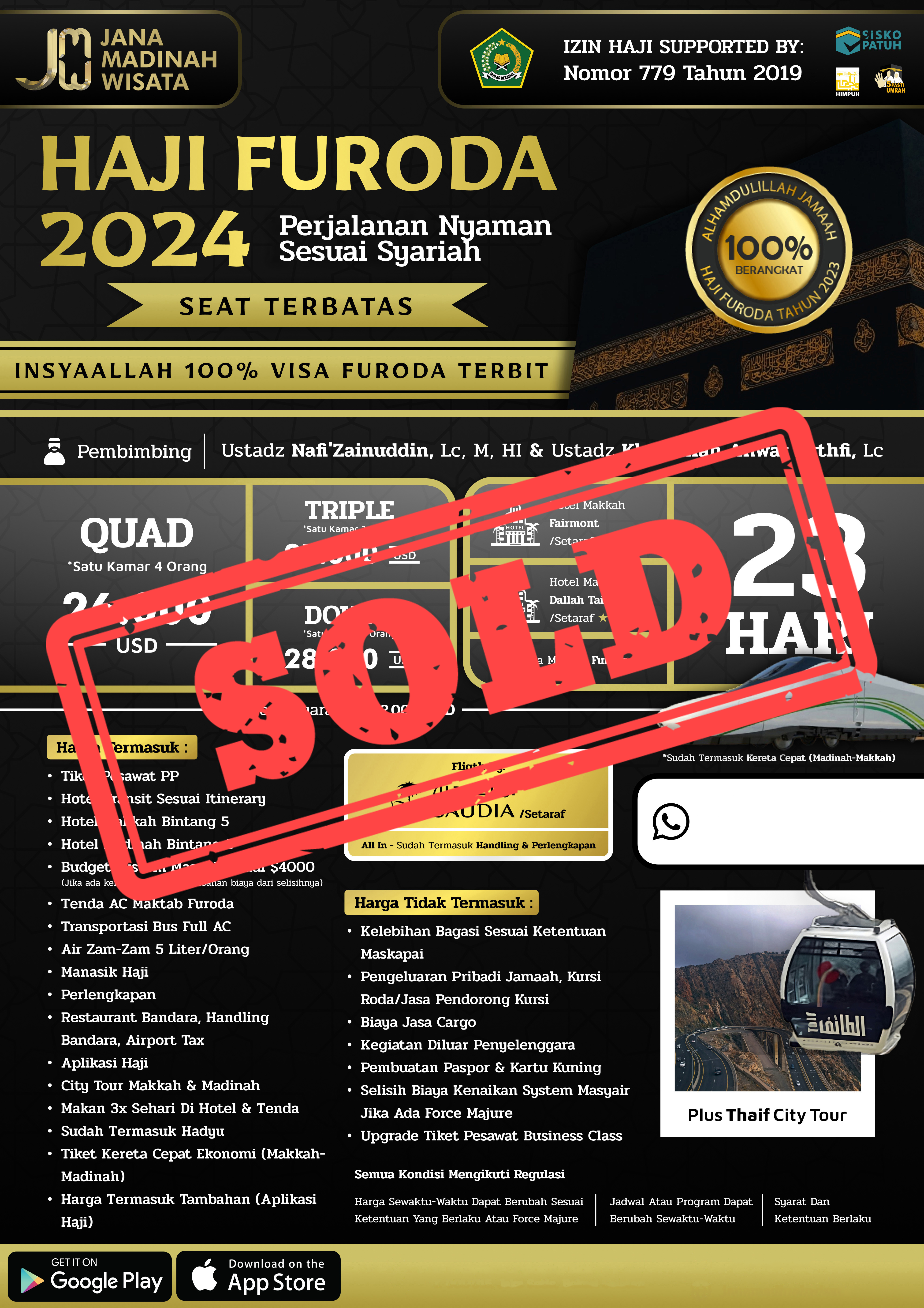 PAKET HAJI FURODA EKSKLUSIF 2024