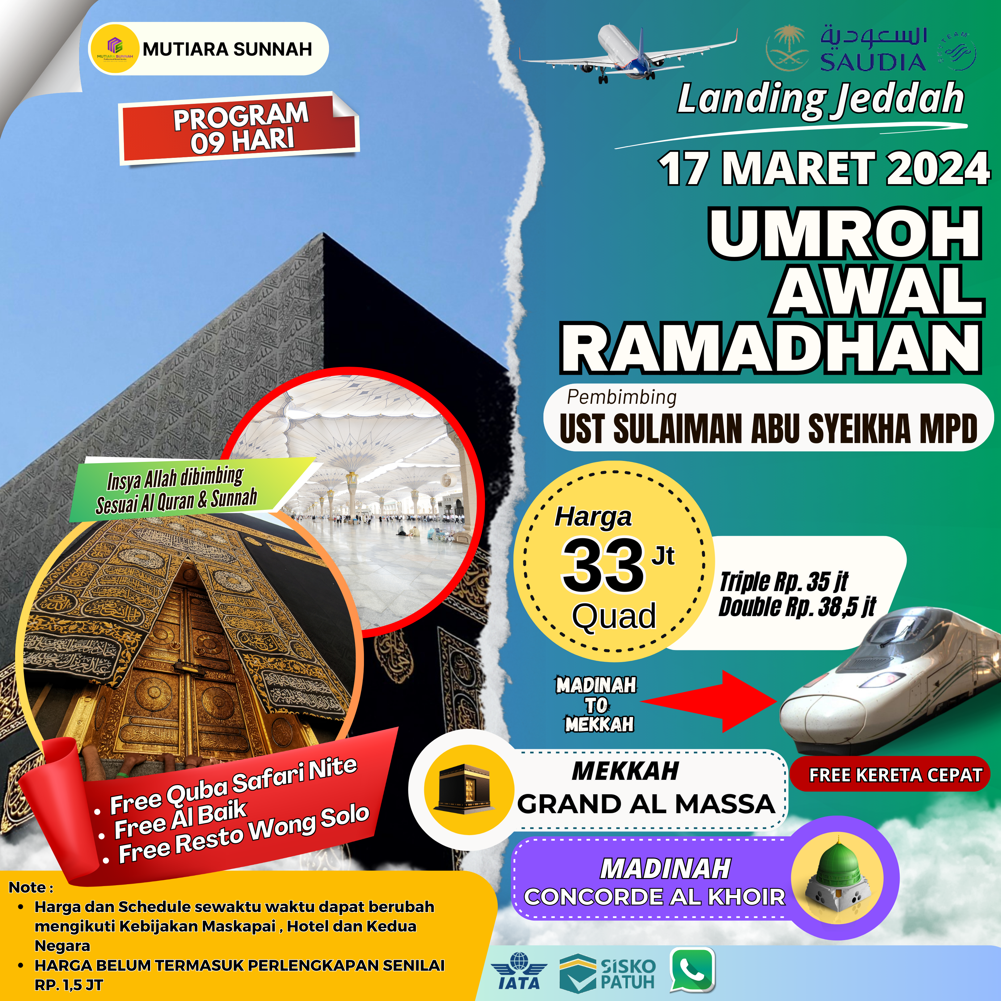 UMROH AWAL RAMADHAN 17 MARET 2024