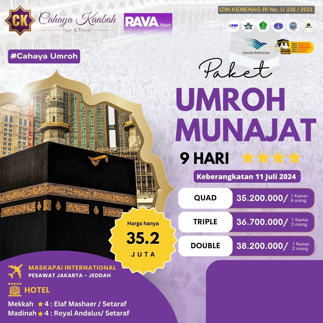 Umroh Munajat 11 Juli 2024