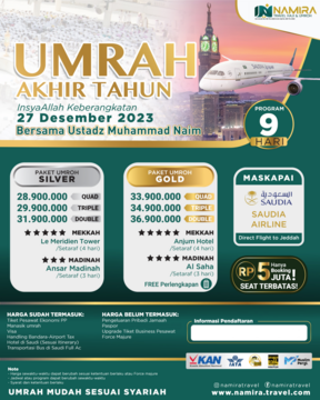 UMROH AKHIR TAHUN 27 DESEMBER 2023 Kloter 2