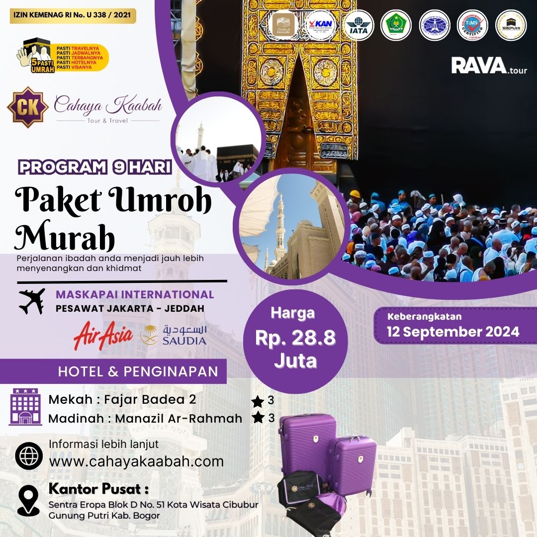 Umroh Murah 12 Sep 2024