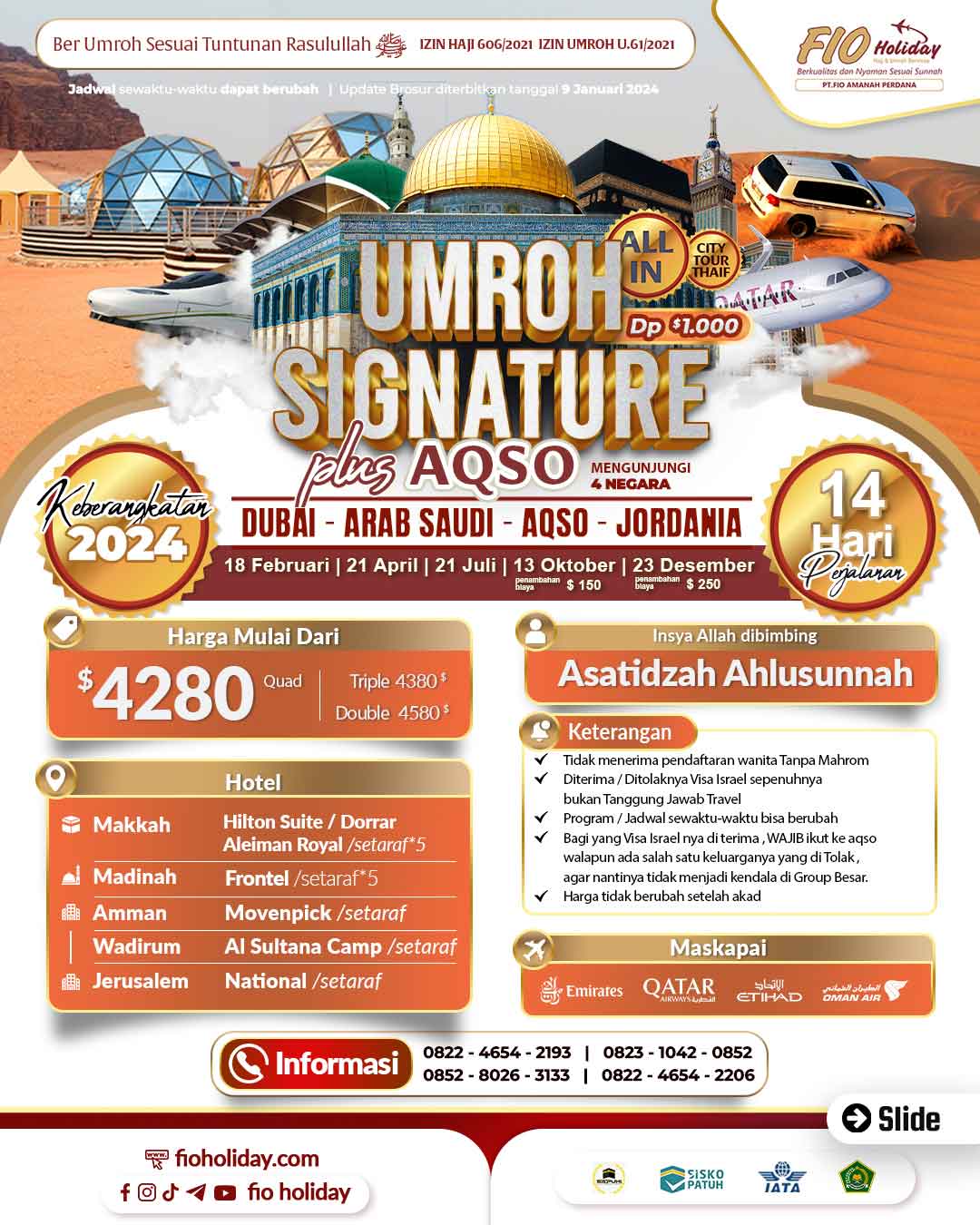 21 JULI 2024 (UMROH SIGNATURE + AQSHA)