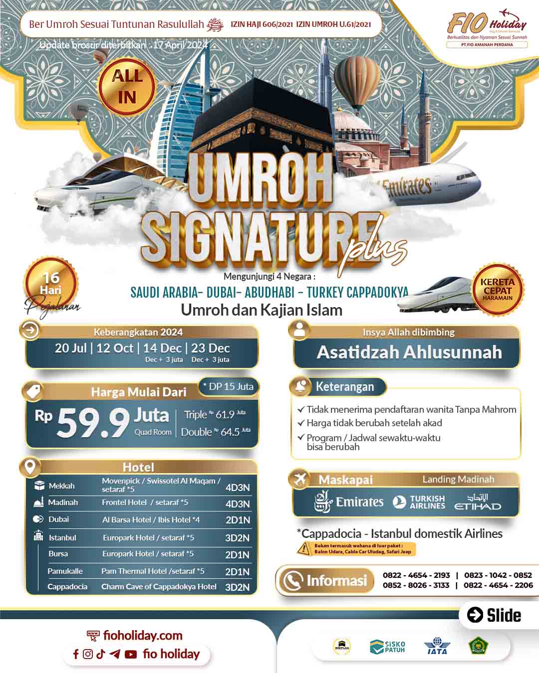 20 JULI 2024 (UMROH SIGNATURE + DUBAI ABUDHABI TURKI)