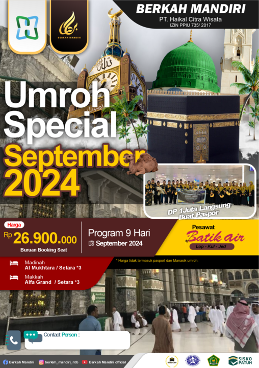 Paket Umroh September 2024