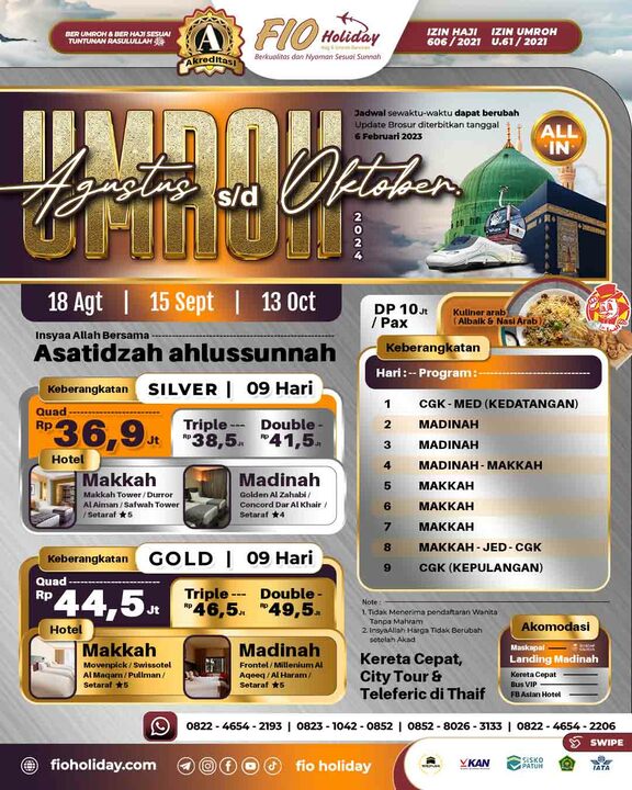 13 OKTOBER 2024 (UMROH GOLD)