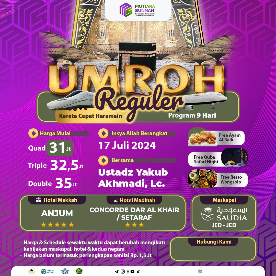 UMROH REGULER 17 JULI 2024