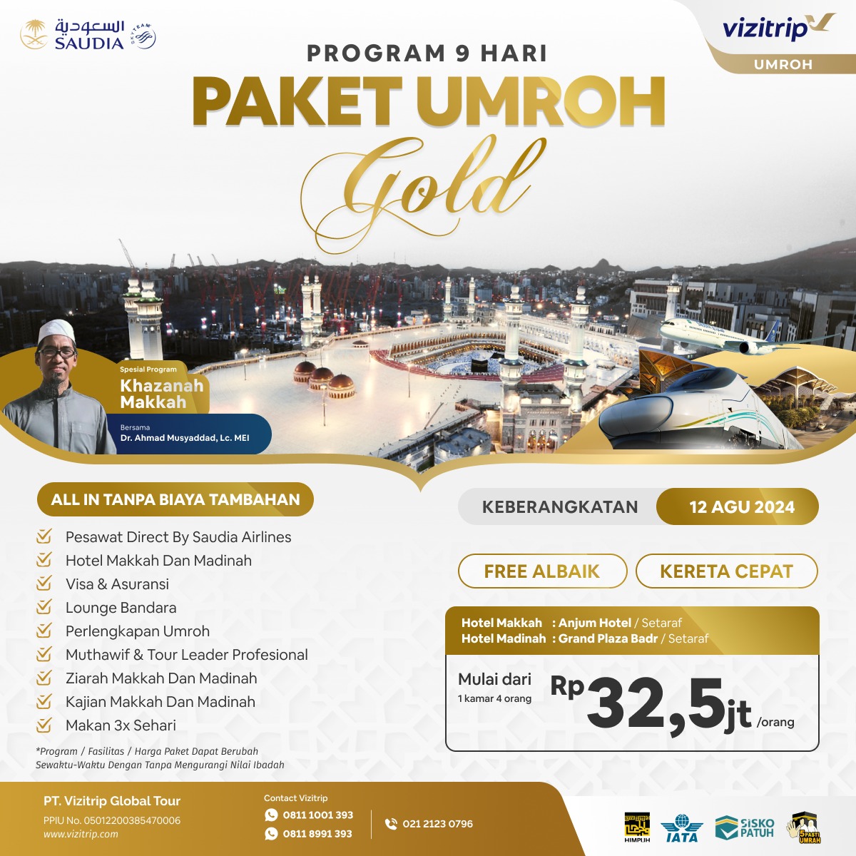 UMROH GOLD AGUSTUS 2024