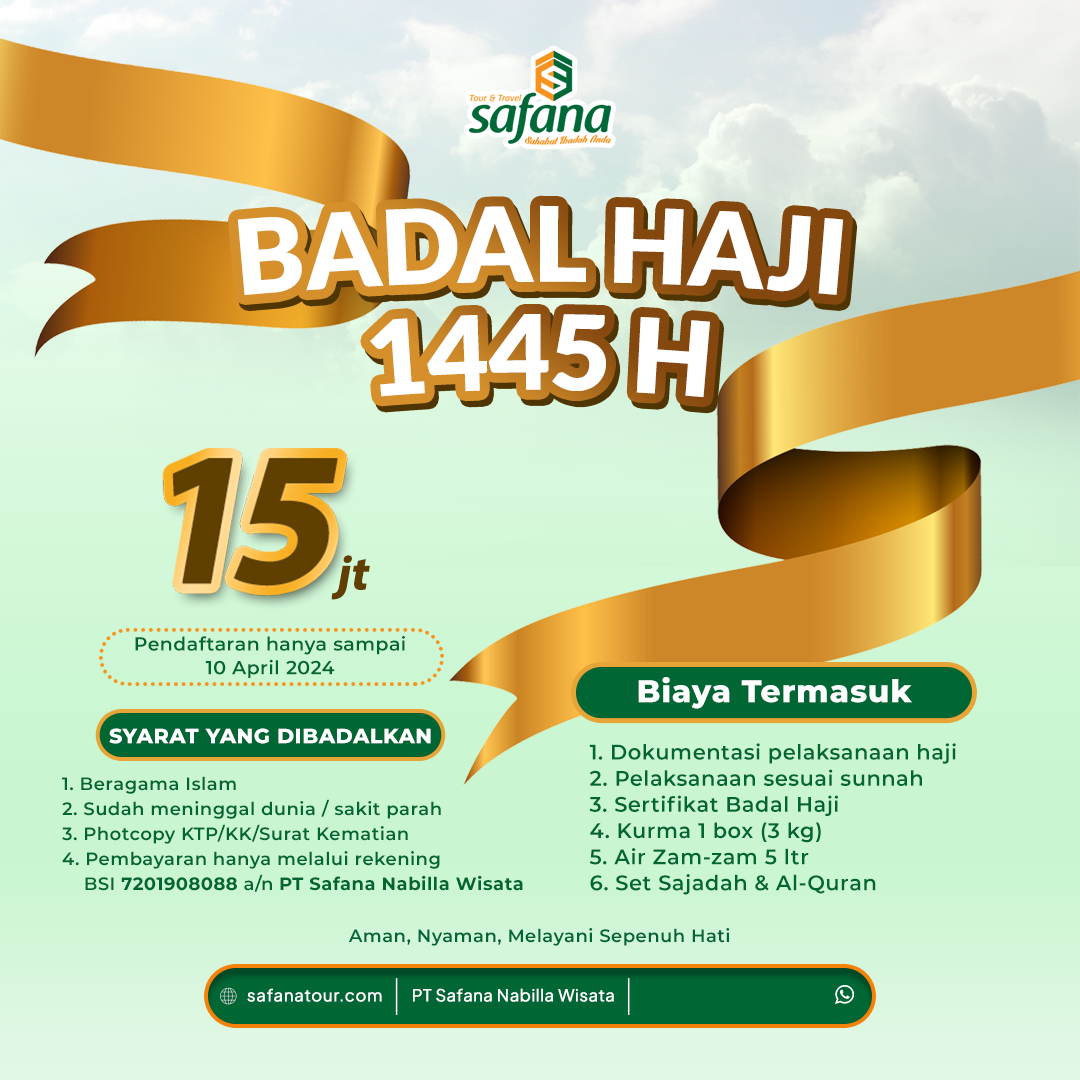 Badal Haji 1445 H / 2024 M