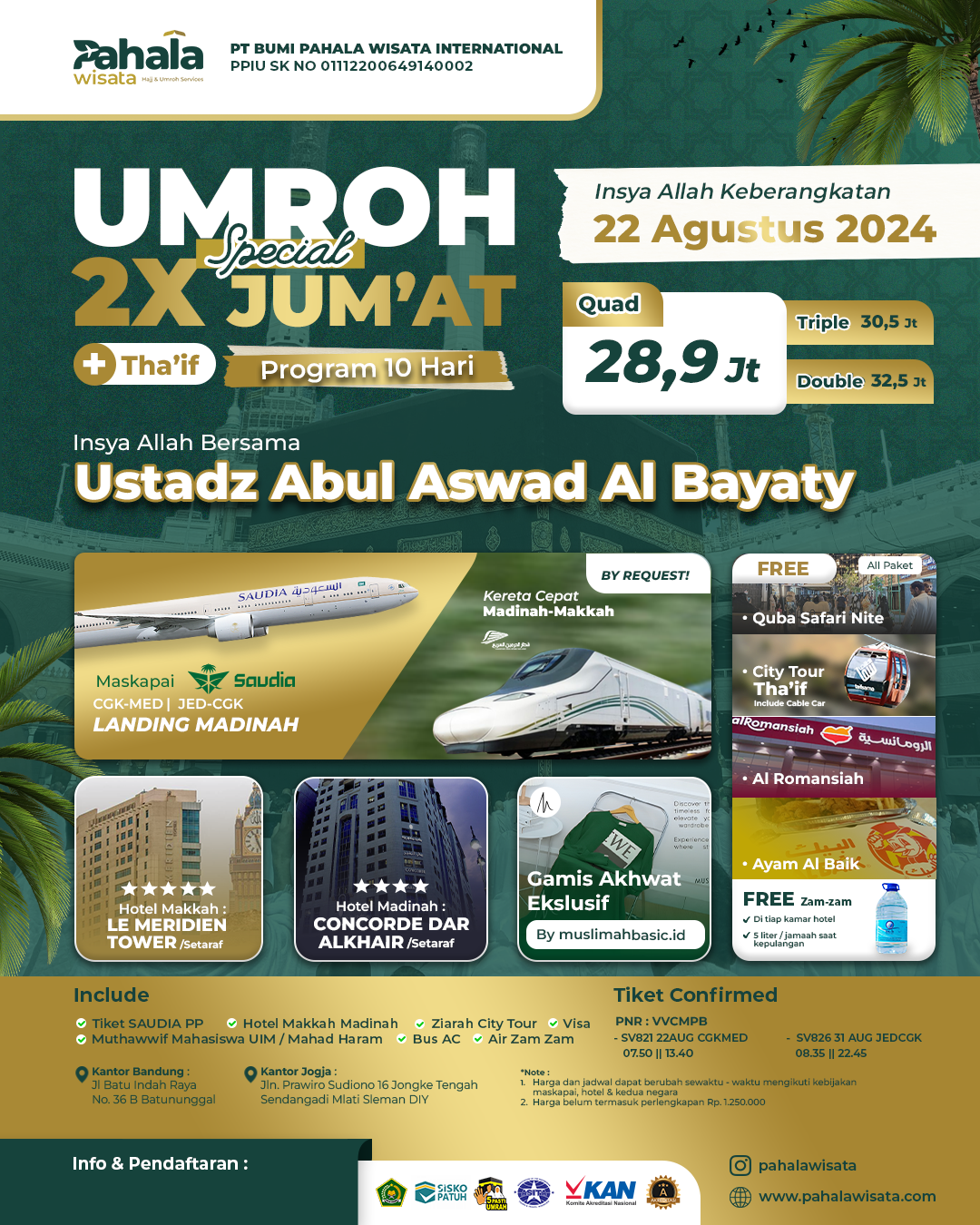 Umroh Special 2x Jumat + Free Thaif