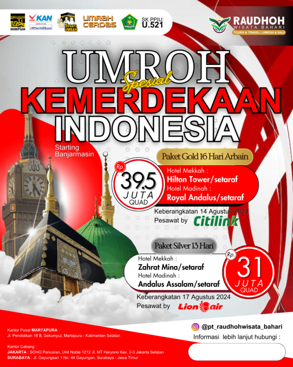 Umroh Special Kemerdekaan Indonesia 2024