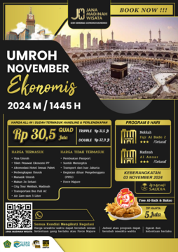 Umroh Ekonomis Awal November 2024