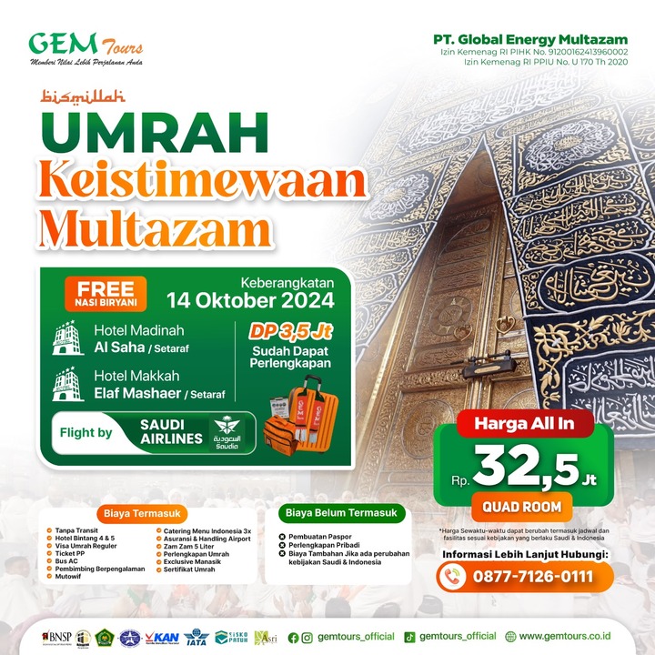 UMRAH KEISTIMEWAAN MULTAZAM