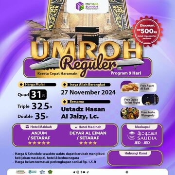 UMROH REGULER 27 NOVEMBER 2024