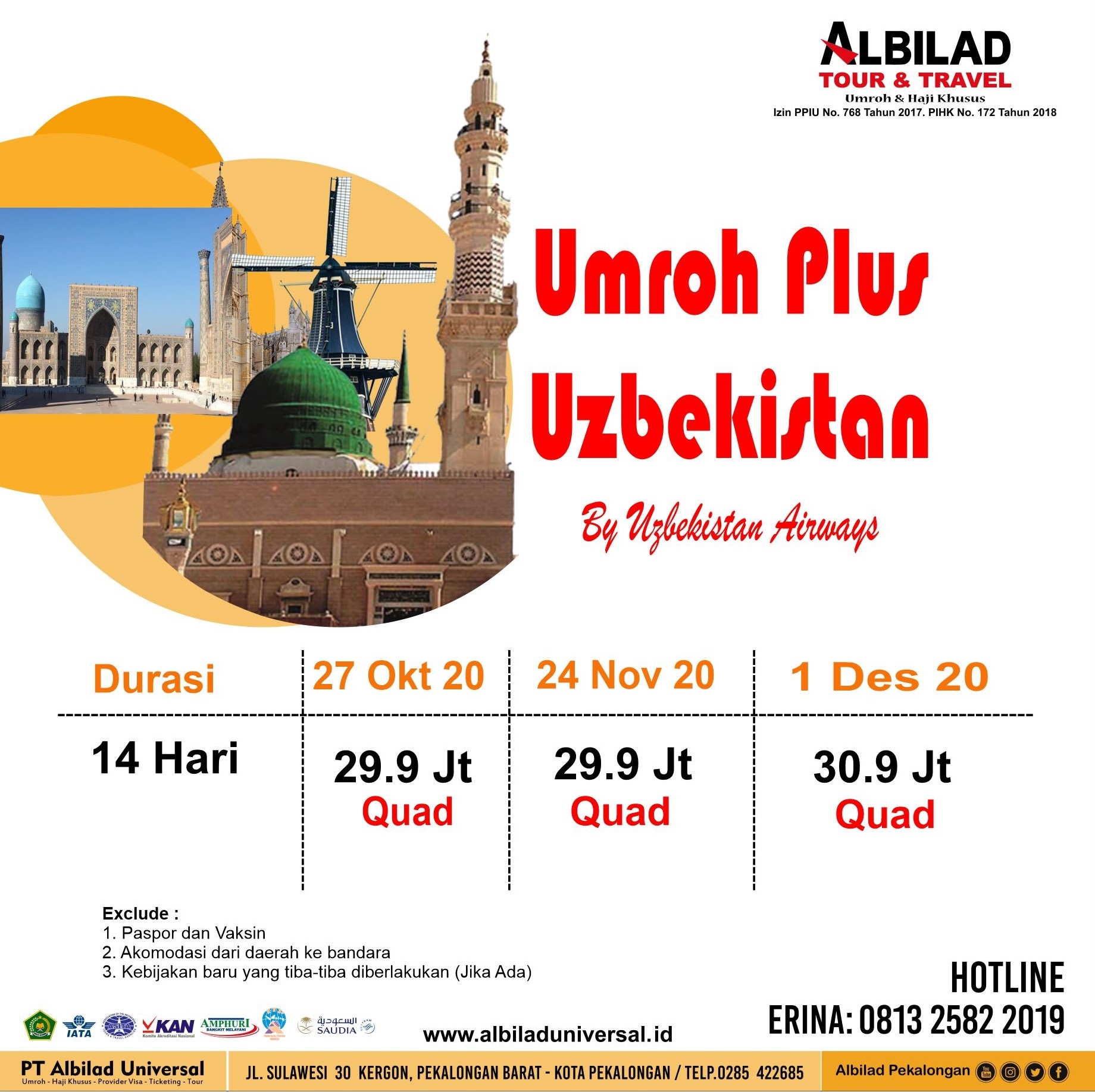 Umroh Pekalongan Albilad Universal