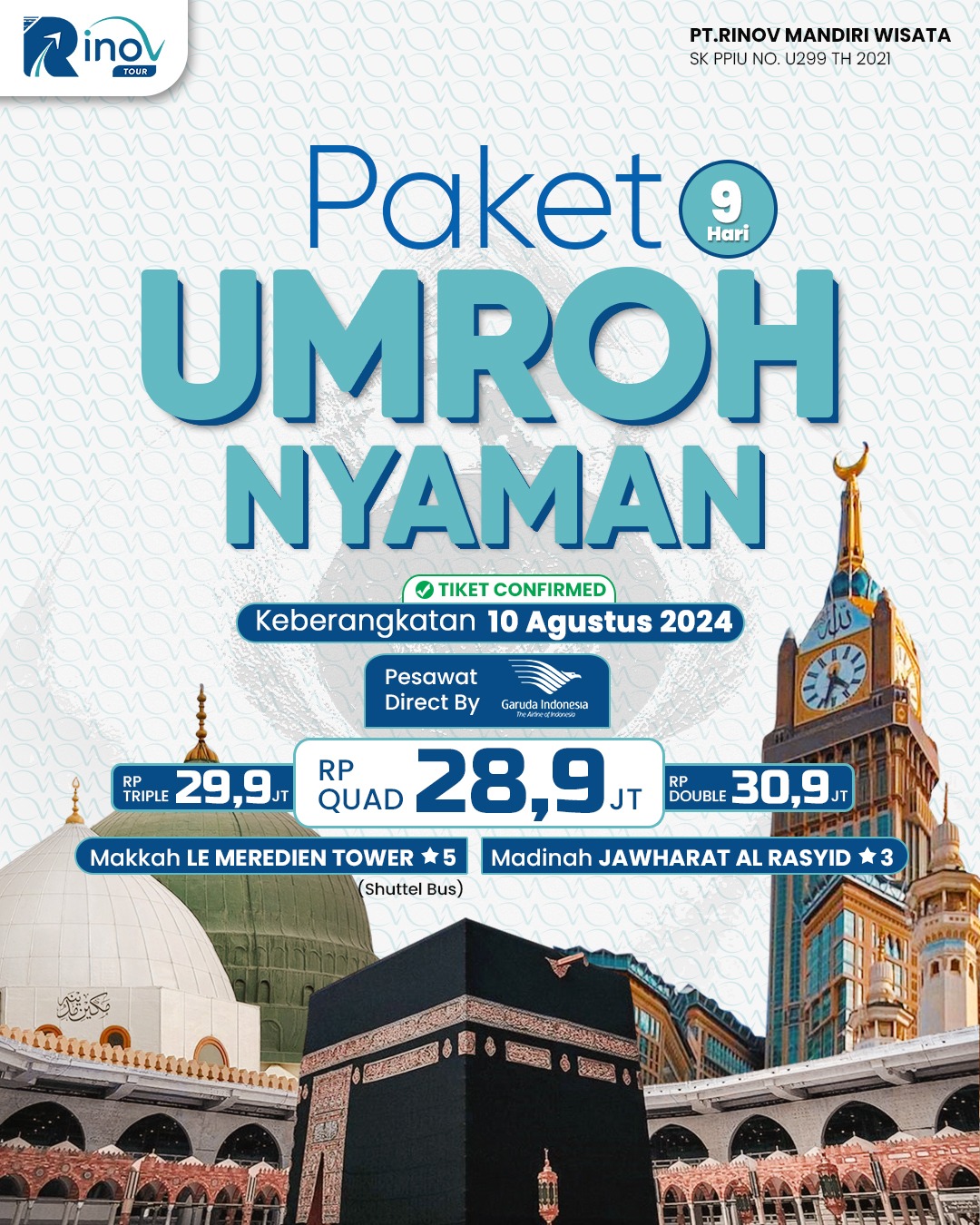 Paket Umroh 10 Agustus 2024