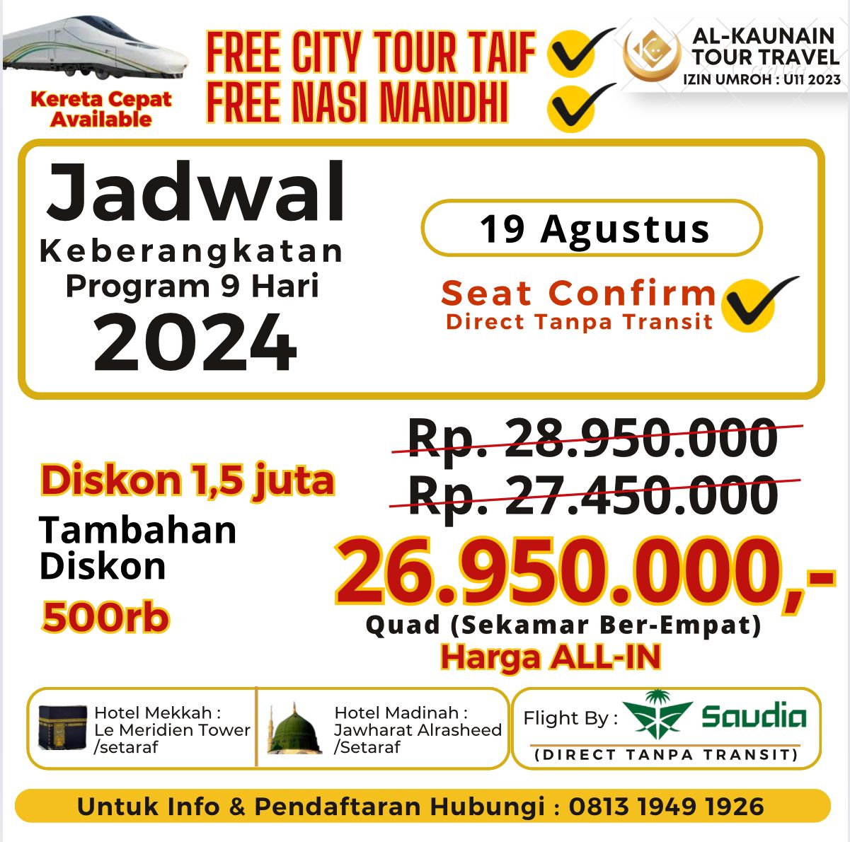 Umroh Promo 19 Agustus 2024